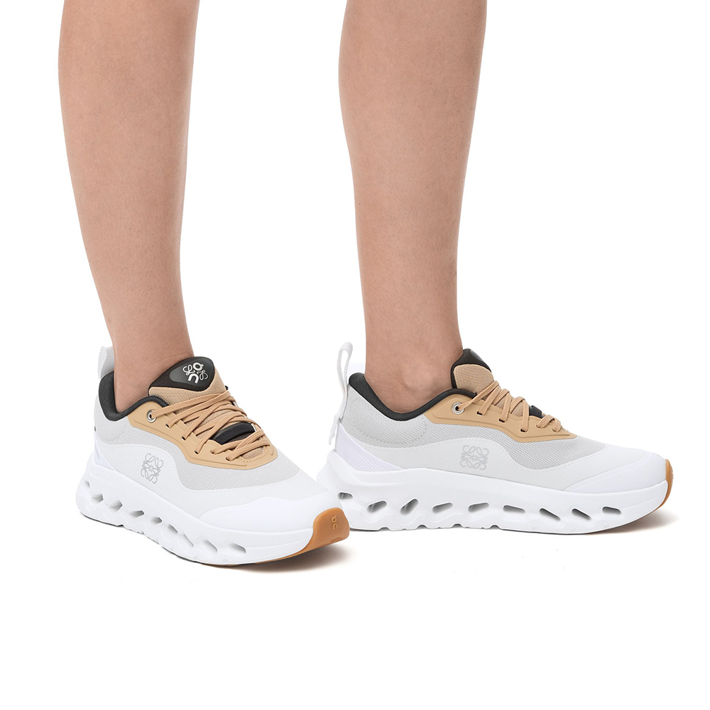 Loewe x ON Cloudtilt 2.0 Polyester Sneakers Tan White/Gum Women
