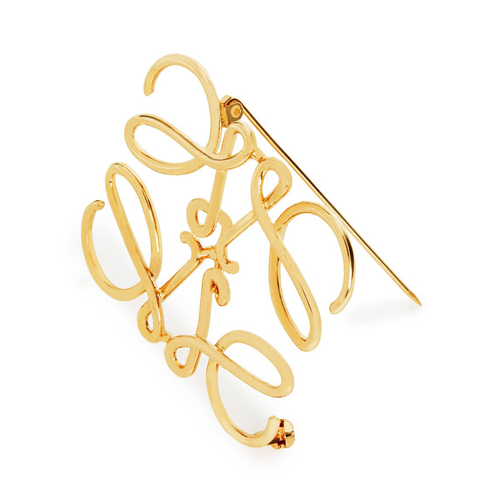 Loewe Anagram Brooch Metal Palladium – voilà.id