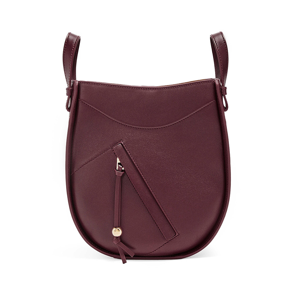 Loewe Hammock Slice Bag In Shiny Calfskin Black – voilà.id