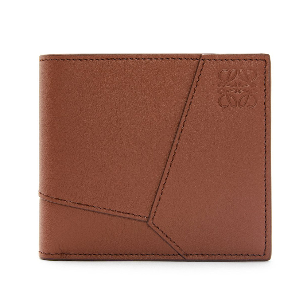 Loewe Puzzle Bifold Wallet in Classic Calfskin Dark Grey – voilà.id