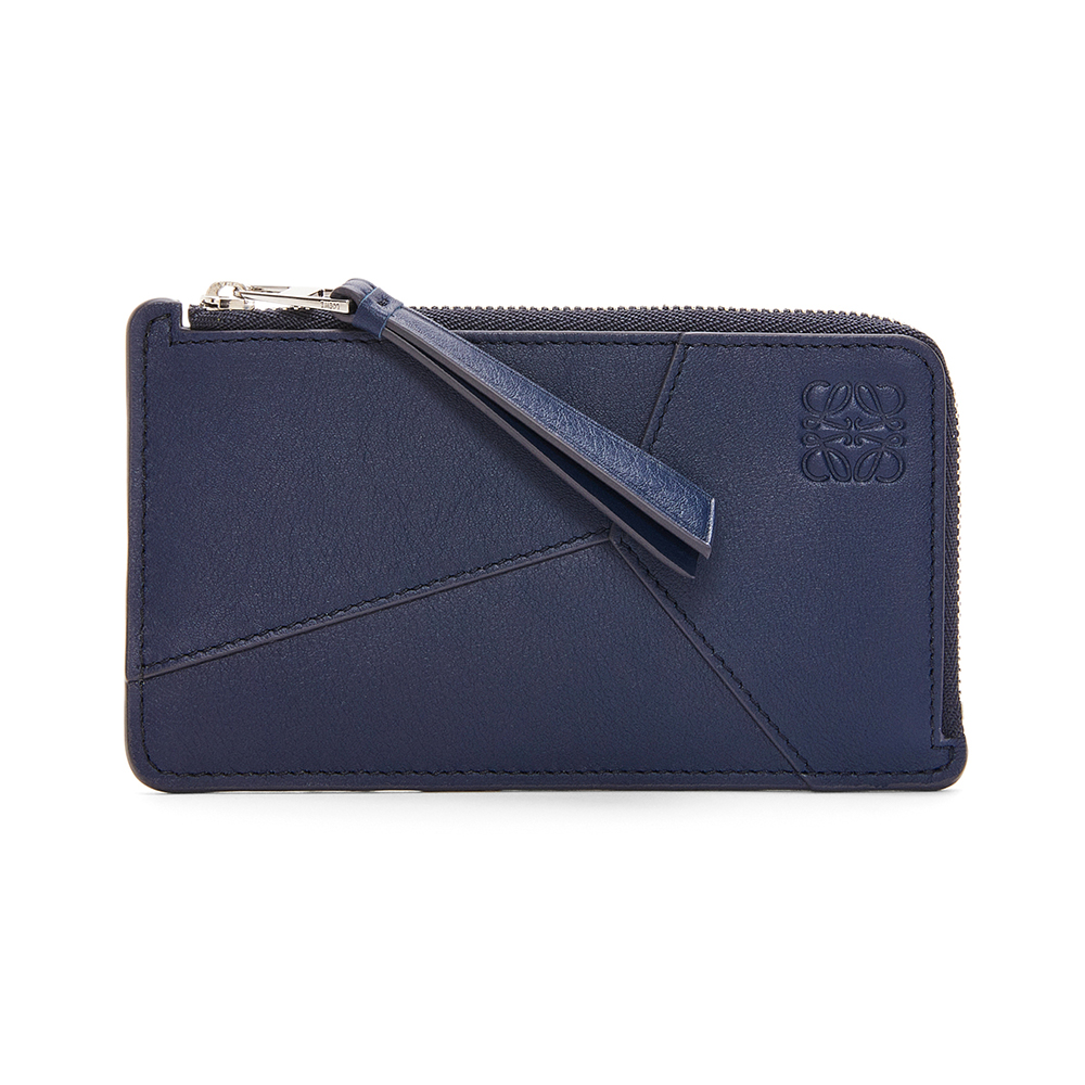 Loewe Puzzle Edge Long Coin in Classic Calfskin Cardholder Black