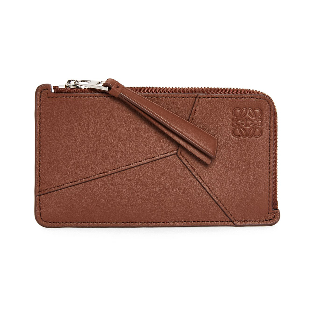 Loewe Puzzle Edge Long Coin in Classic Calfskin Cardholder Black