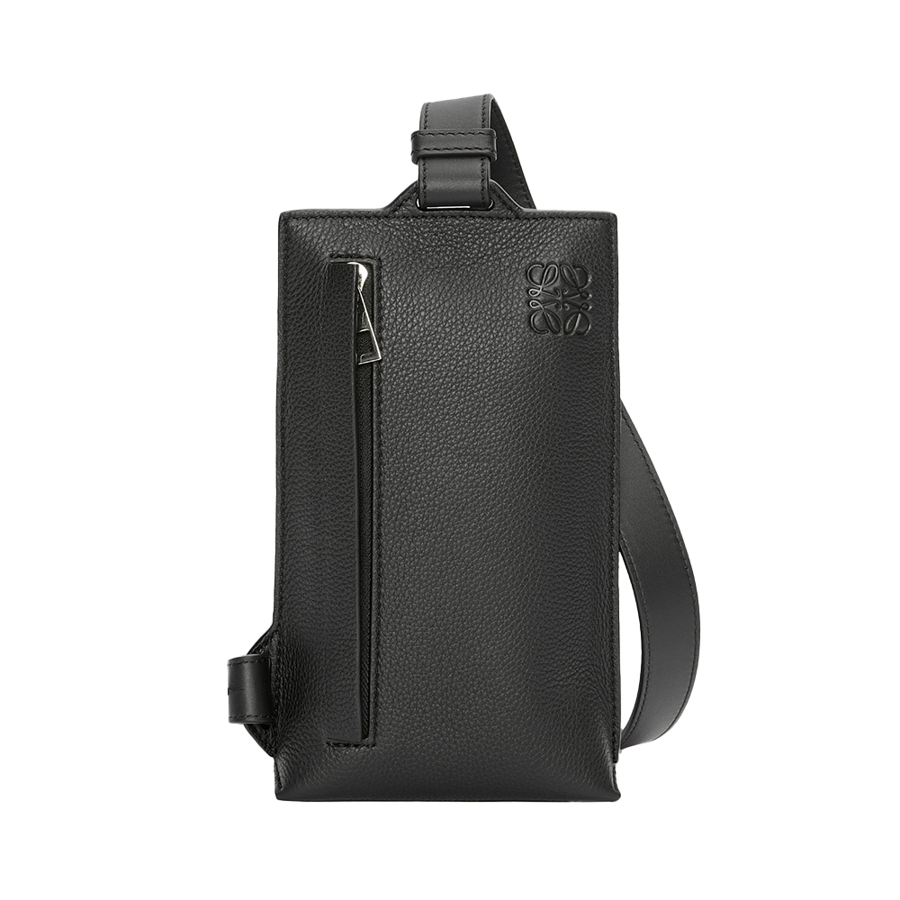 Loewe Vertical T Pocket in Soft Grained Calfskin Black Loewe Vertical T Pocket in Soft Grained Calfskin Black
