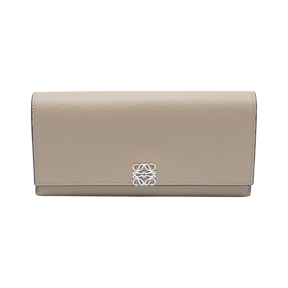 Loewe Anagram Continental Leather Long Wallet Sand – voilà.id