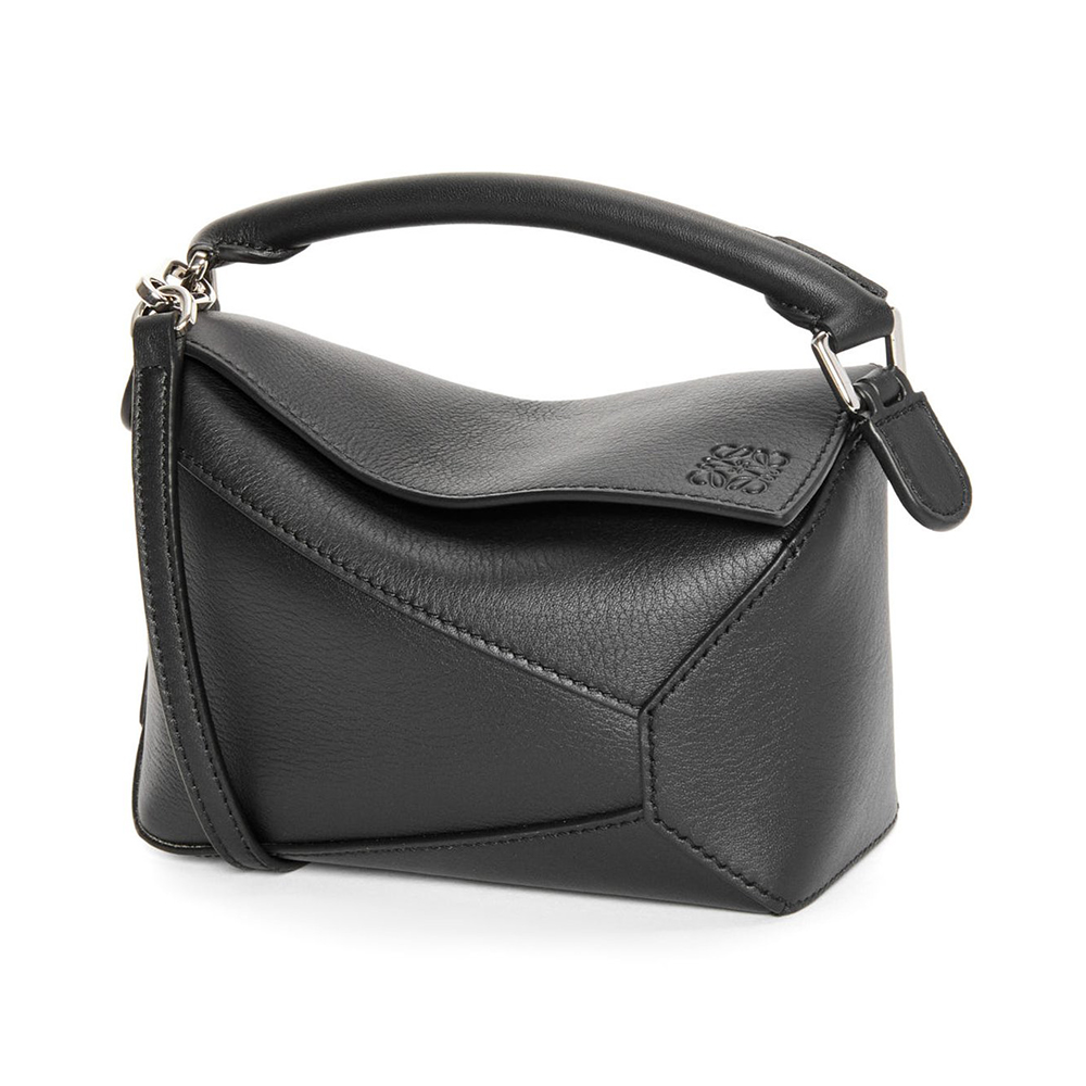 Loewe Mini Puzzle Edge Bag Classic Calfskin Black –