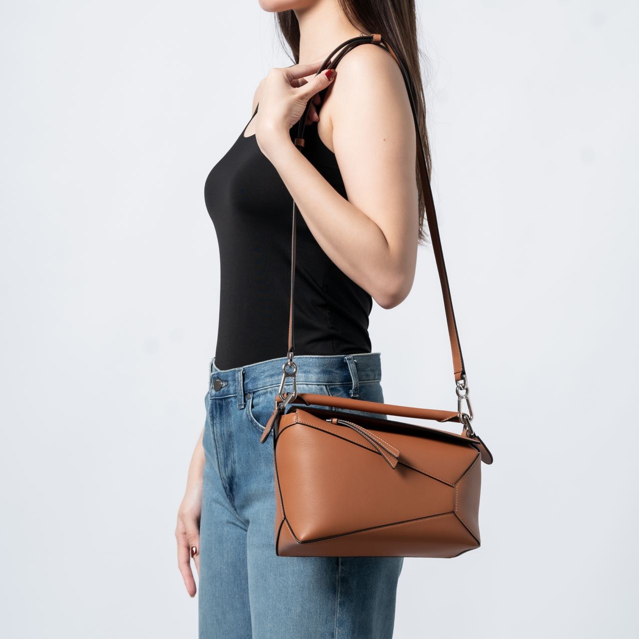 Loewe Small Puzzle Mini Classic Satchel Bag Buy LOEWE Green Mini