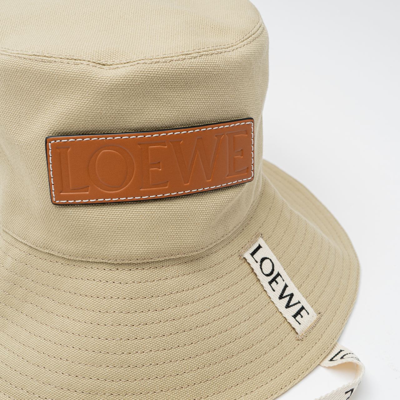 Loewe Fisherman Canvas Hat Sand – voilà.id