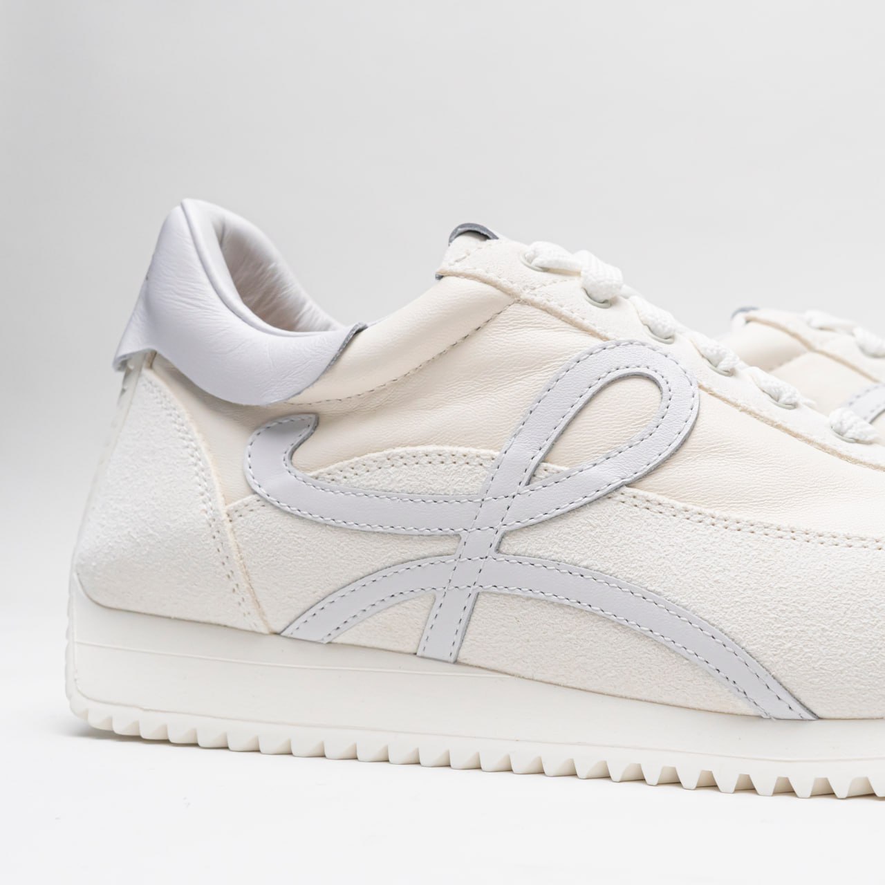 スニーカー LOEWE SNEAKER (M816282X95 WHITE) Flow Runner 2.0 in nylon and suede White - LOEWE