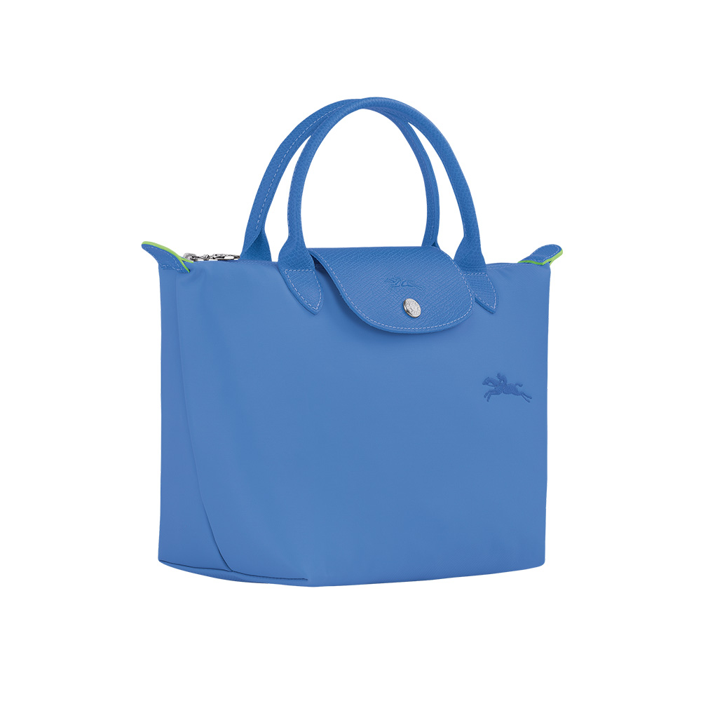 Longchamp Le Pliage Green Small Top Handle Bag Cornflower – voilà.id