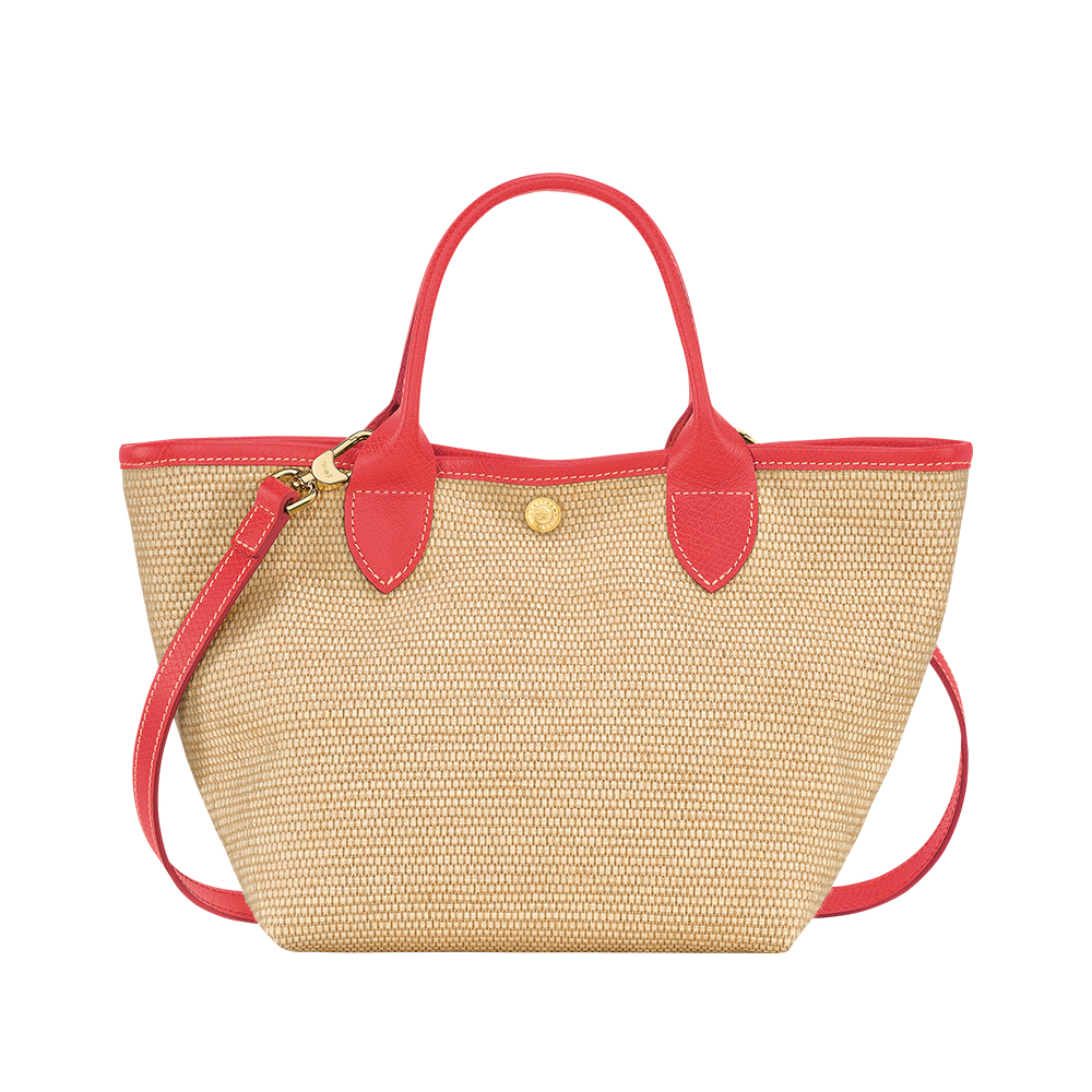 Longchamp Le Panier Pliage Small Basket Bag Strawberry