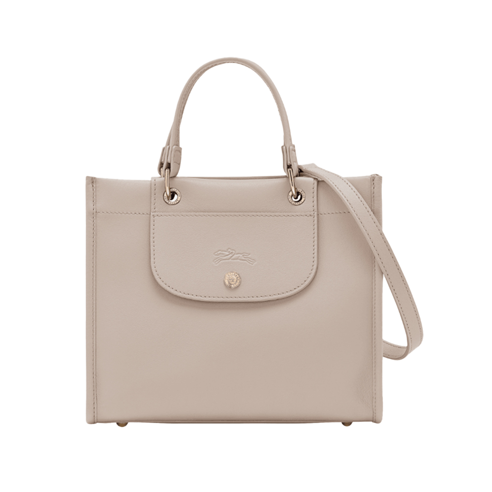Longchamp Small Longchamp Cabas Small Leather Handbag Clay – voilà.id