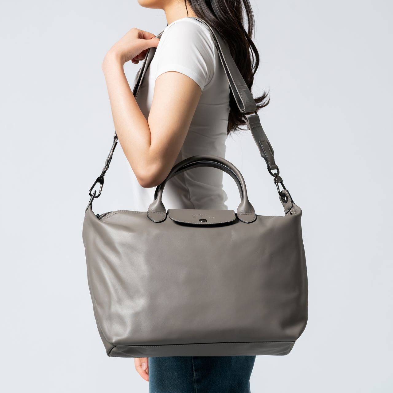 Longchamp Le Pliage Xtra Large Top Handle Bag Turtledove