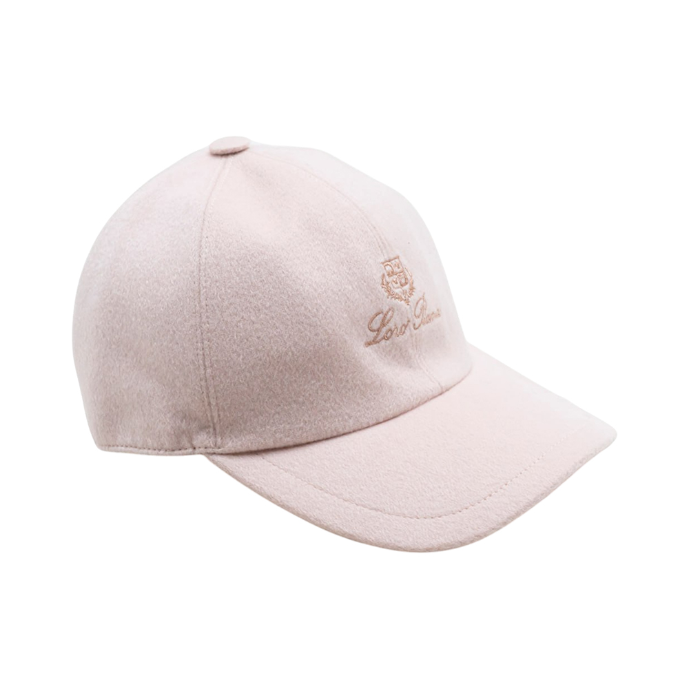 Loro Piana Pale Pink Logo Storm System Baseball Cap Size Small Loro Piana Microfibre Storm System Baby Pink Baseball Cap | main image 4
