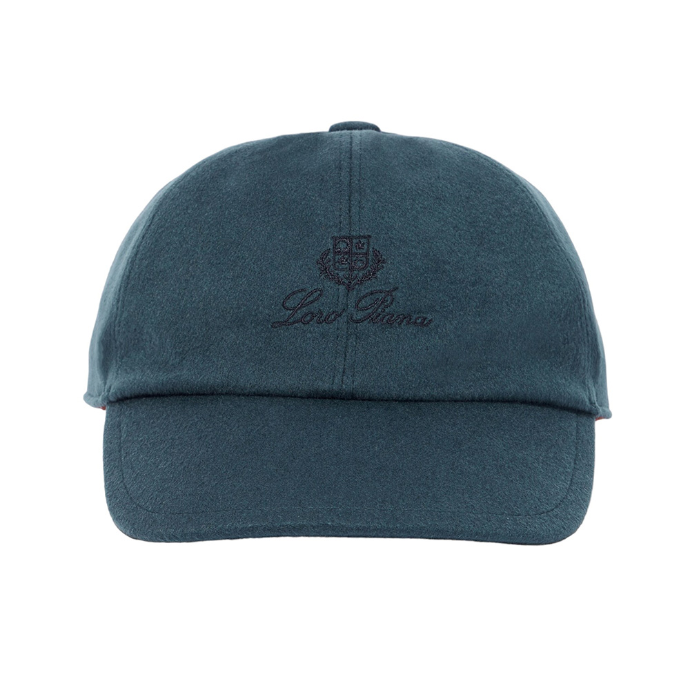 ハット Loro Piana FW24 Loro Piana Hats (FAO7304 8000) Duo Beanie Cashmere TEAL MEL/CHARCOAL MEL | Loro Piana US