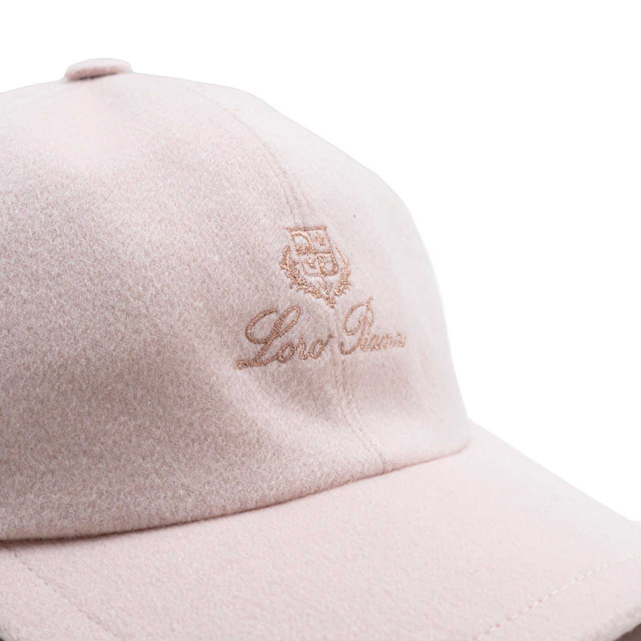 Loro Piana Pale Pink Storm System Cashmere Cap Mauve & White Trim Made in Italy Loro Piana Pink Storm System Medium Baseball Cap – THE CLOSET main image 2