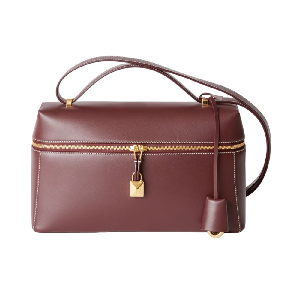 EXTRA BAG L27 IN WHITE SMOOTH CALFSKIN WITH GOLD HARDWARE