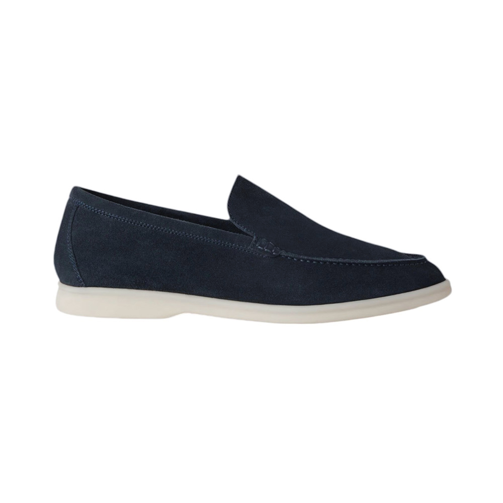 Loro Piana Summer Walk Loafers Suede Black – voilà.id