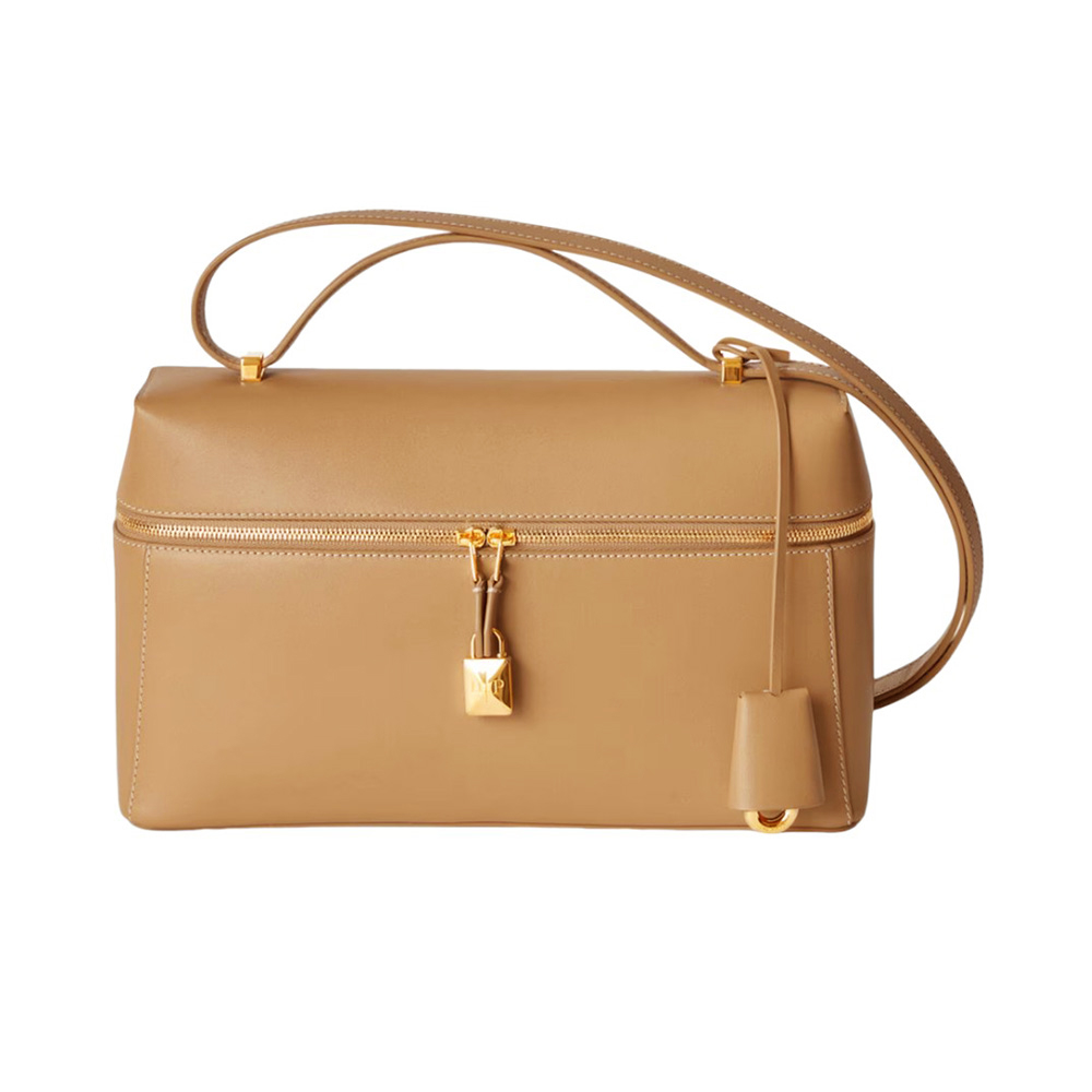 EXTRA BAG L27 IN WHITE SMOOTH CALFSKIN WITH GOLD HARDWARE