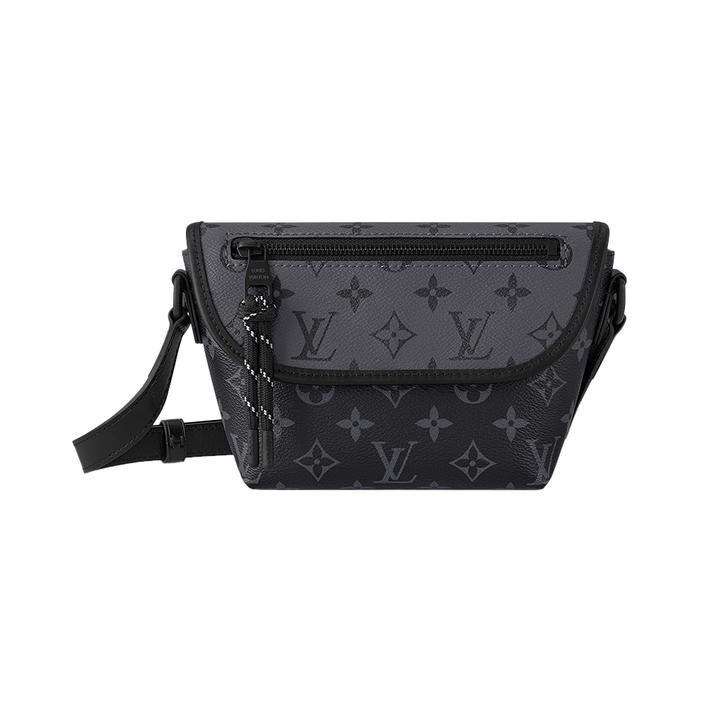 Louis Vuitton Pulse Wearable Wallet Monogram Eclipse Grey Black – voilà.id