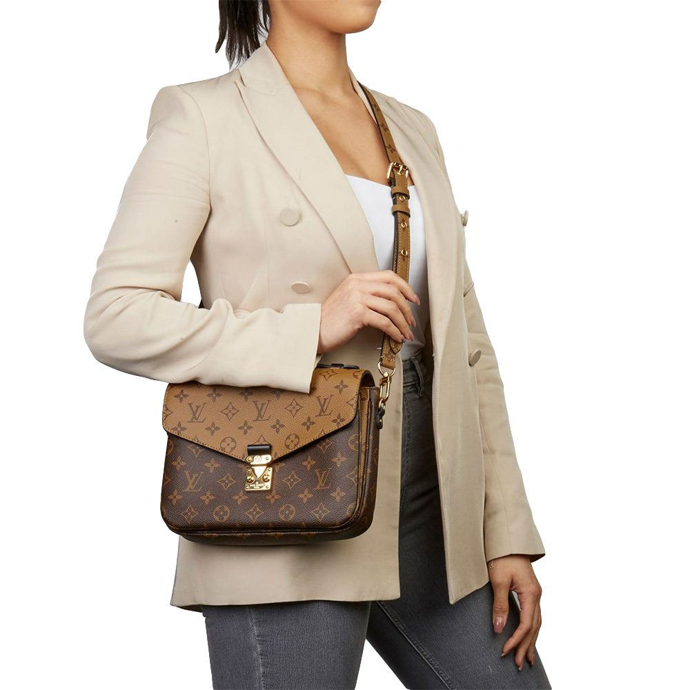 Louis Vuitton Pochette Metis Monogram Reverse Canvas Crossbody Bag