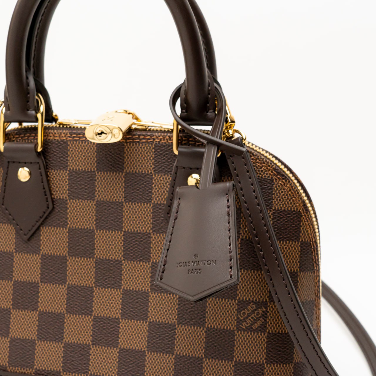 Louis Vuitton Alma BB Damier Ebene Canvas with Adjustable Strap