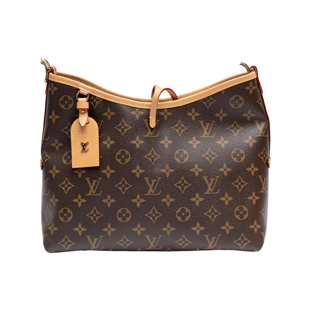 Louis Vuitton Carryall PM Monogram Canvas Shoulder Bag Brown