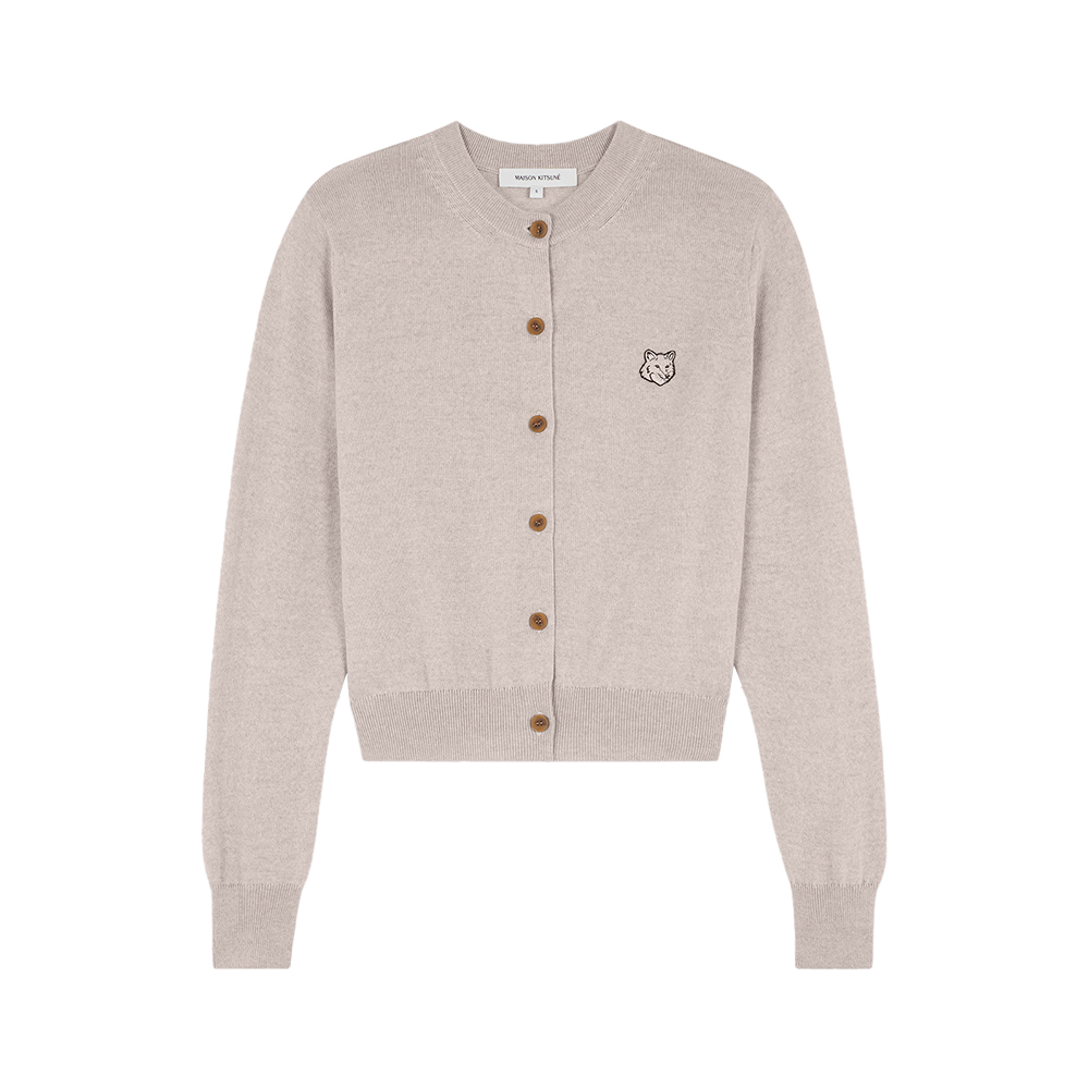 ⭐︎Maison Kitsune⭐︎Cardigan Beige Maison Kitsune Fox Head Cardigan Beige メンズ - JP