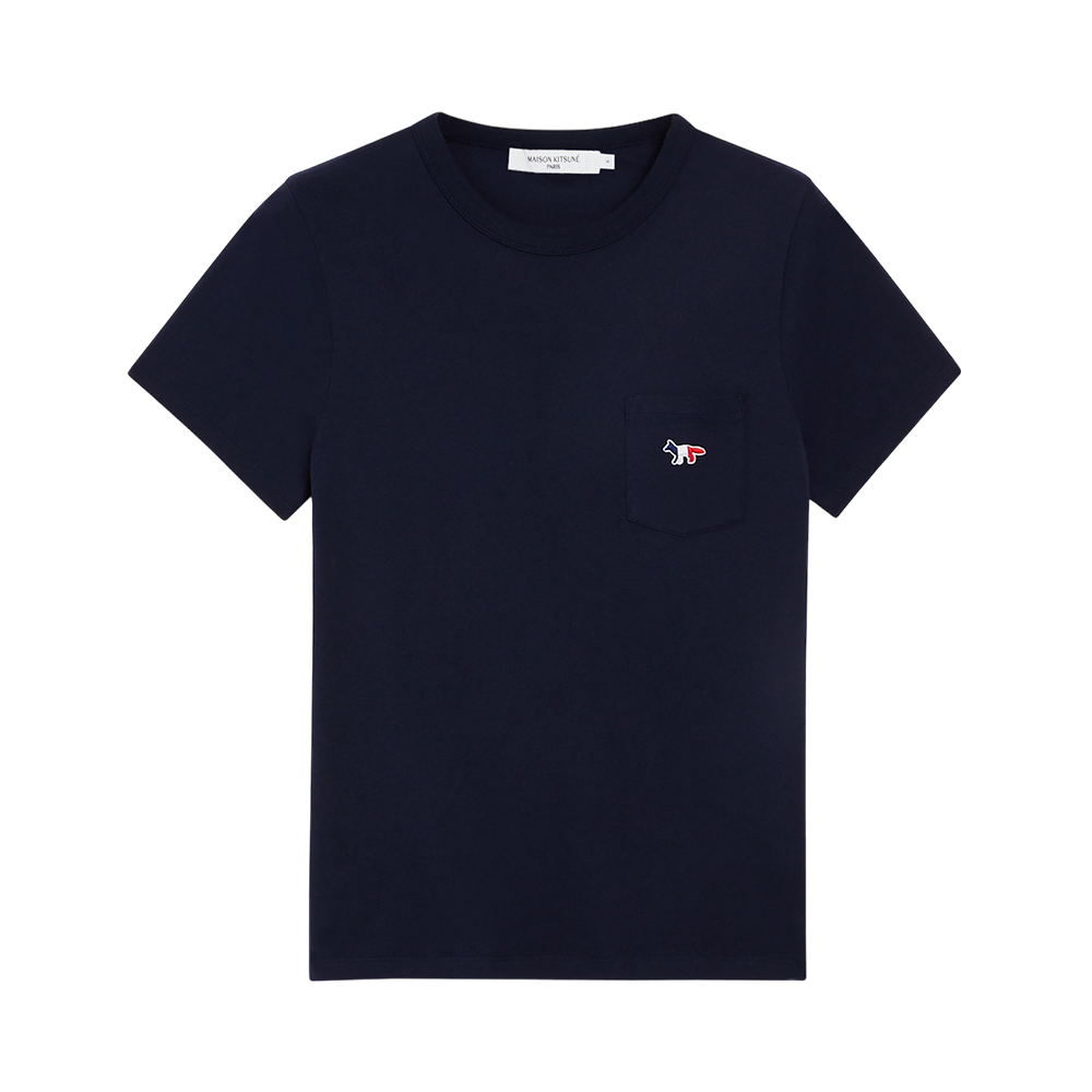Tシャツ・カットソー Maison Kitsune\"Flash Fox\" t-shirt raglan sleeves Black MAISON KITSUNE メゾンキツネ メンズVネックロングTシャツ