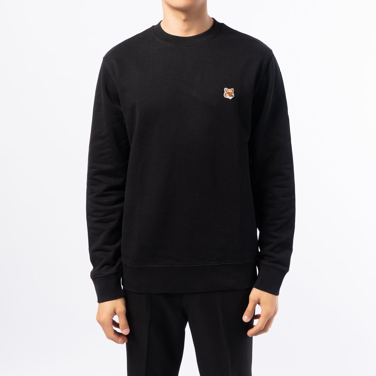 パーカー・フーディ *MAISON KITSUNE* Bold Fox Head Patch Oversized Hood Black LM BOLD FOX HEAD PATCH OVERSIZE HOODIE | Maison Kitsuné