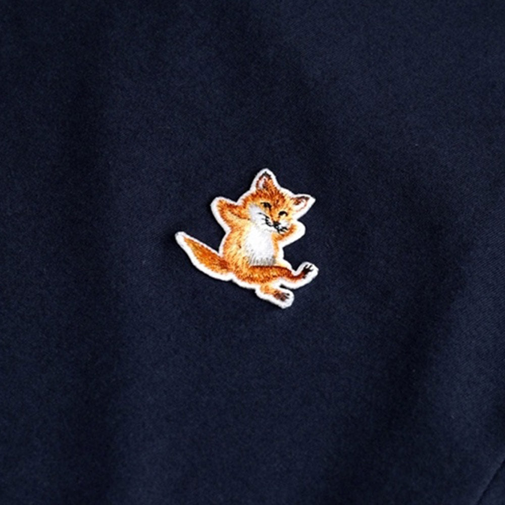 ★関税込★Maison Kitsune★Chillax Fox Patch Classic T Navy NAVY FOX PATCH CLASSIC TEE-SHIRT | Maison Kitsuné