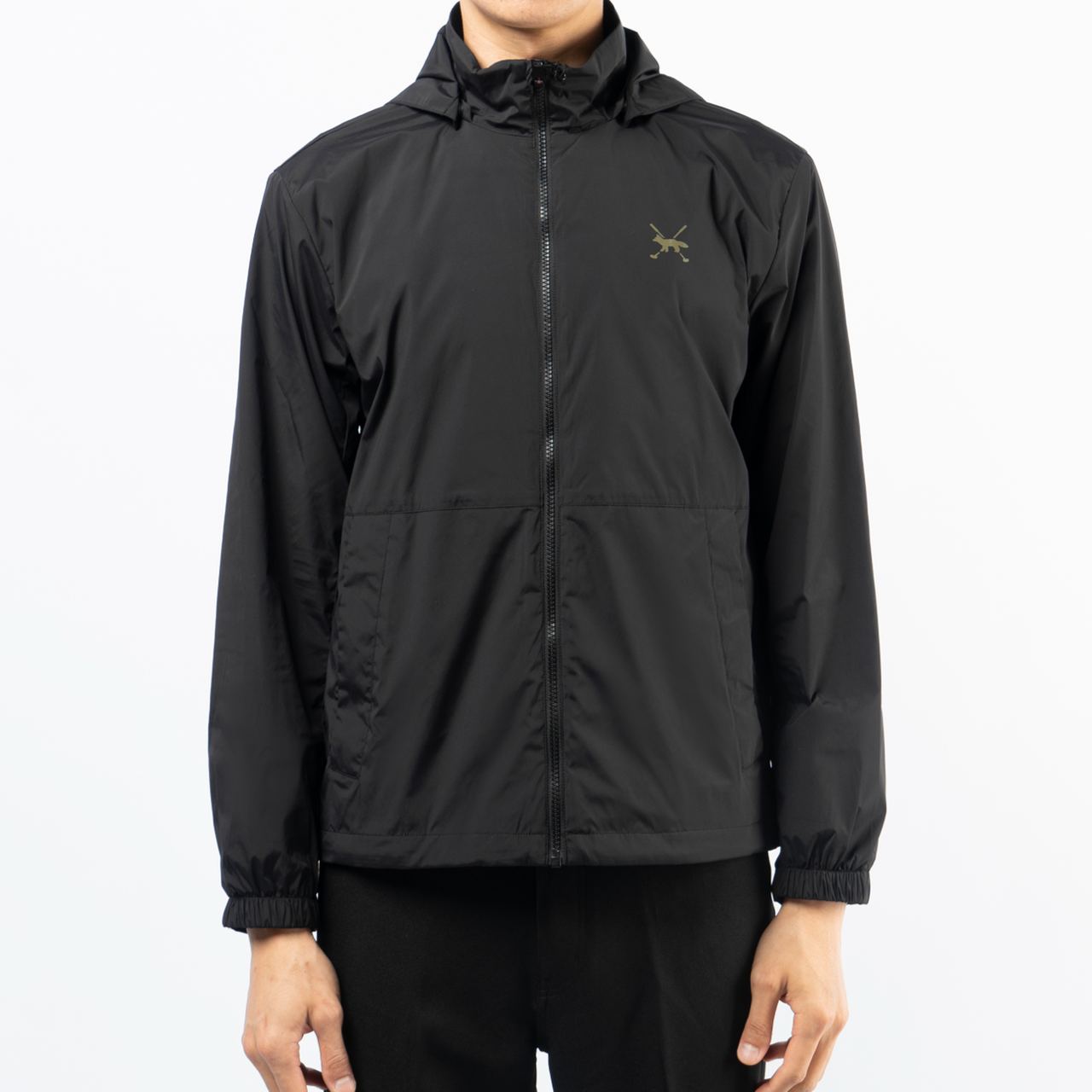 Maison Kitsunè Profile Fox Windbreaker Black – voilà.id