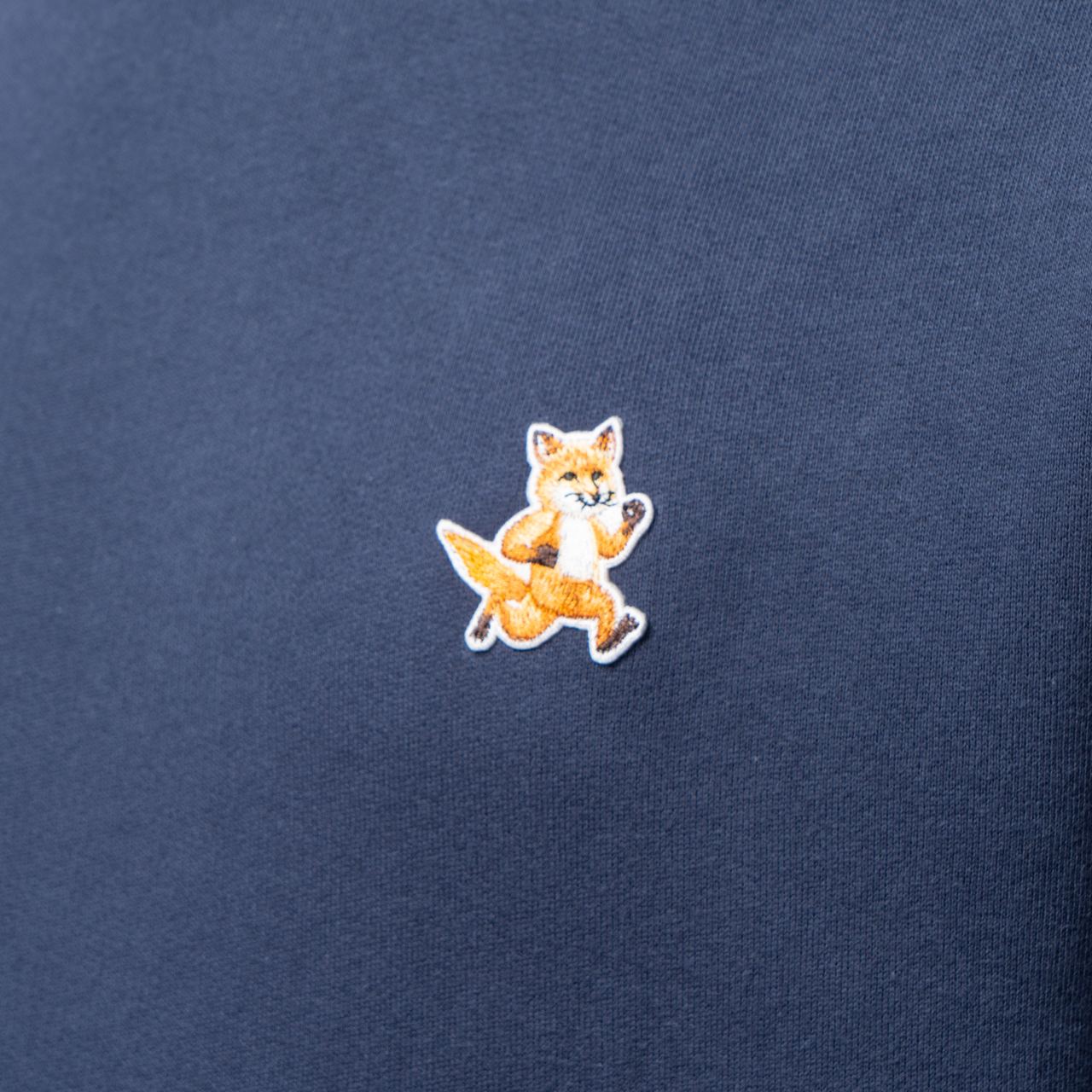Maison Kitsunè Speedy Fox Patch Sweatshirt Ink Blue – voilà.id