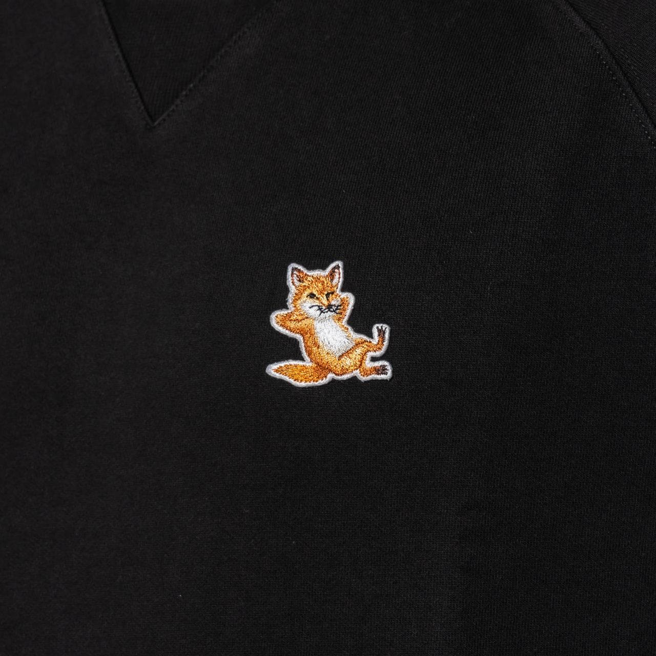 Maison Kitsune Chillax Fox Patch Classic Sweatshirt Black