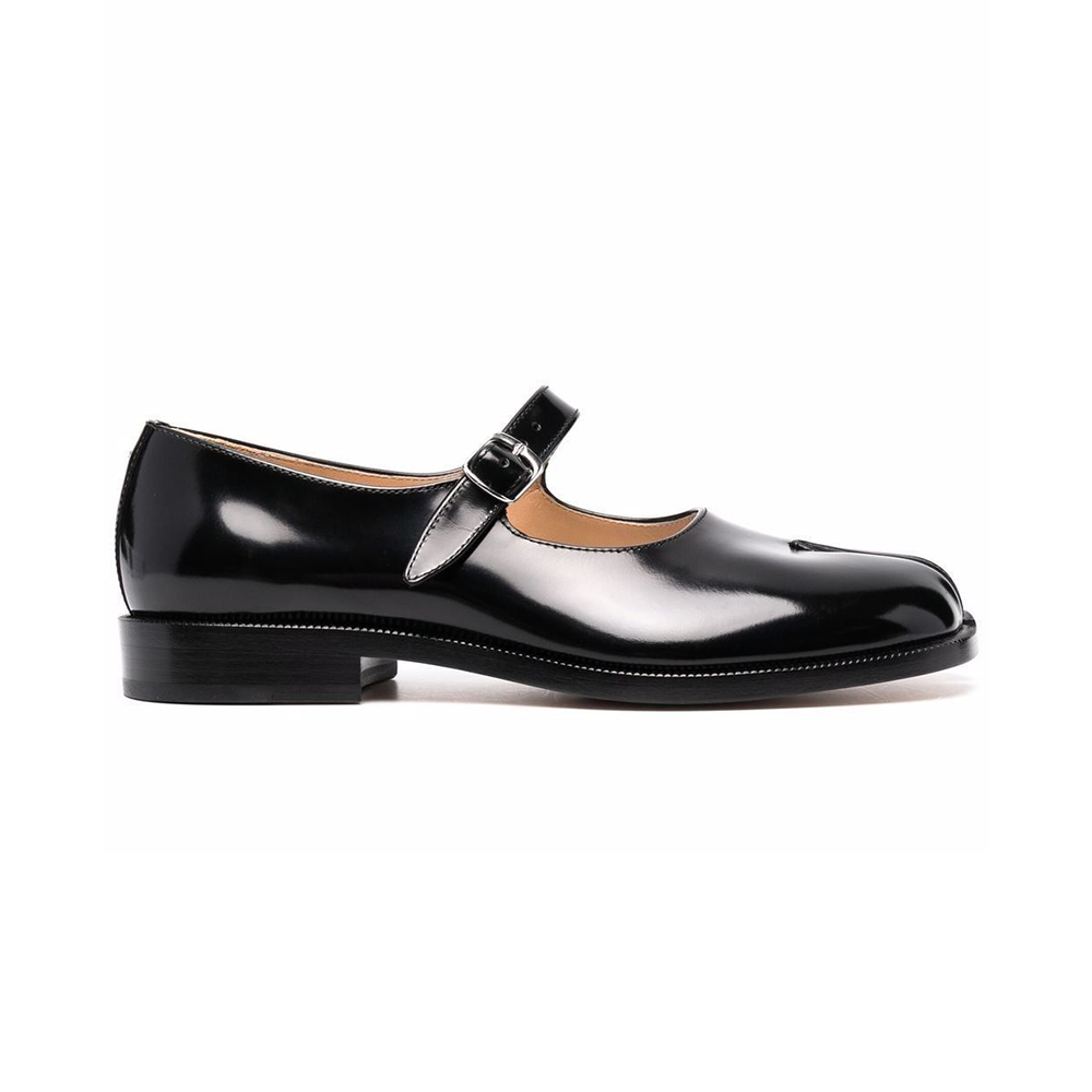 Maison Margiela Tabi Mary Janes Split Toe Shoes Black – voilà.id