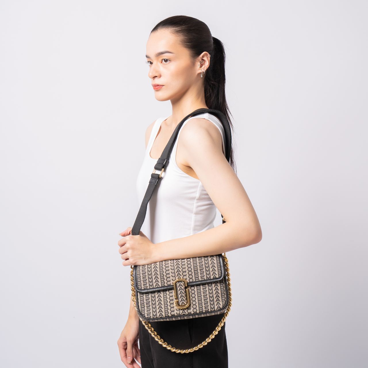 トートバッグ MARC JACOBS The Monogram Jacquard' shopping bag Multicolor Jacquard handbag