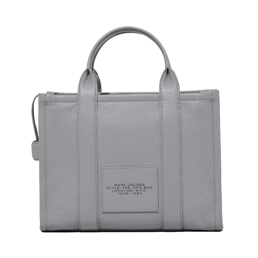 ☆MARC JACOBS☆ The LEATHER Mini TOTE 2wayトート WOLF GREY♪ Bag Marc Jacobs The Mini Tote Bag in pearl gray leather | H