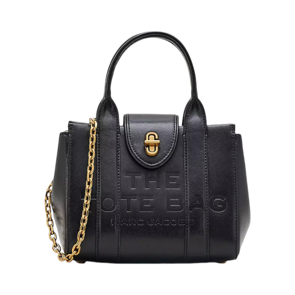 The Turnlock Crossbody Tote Bag Black