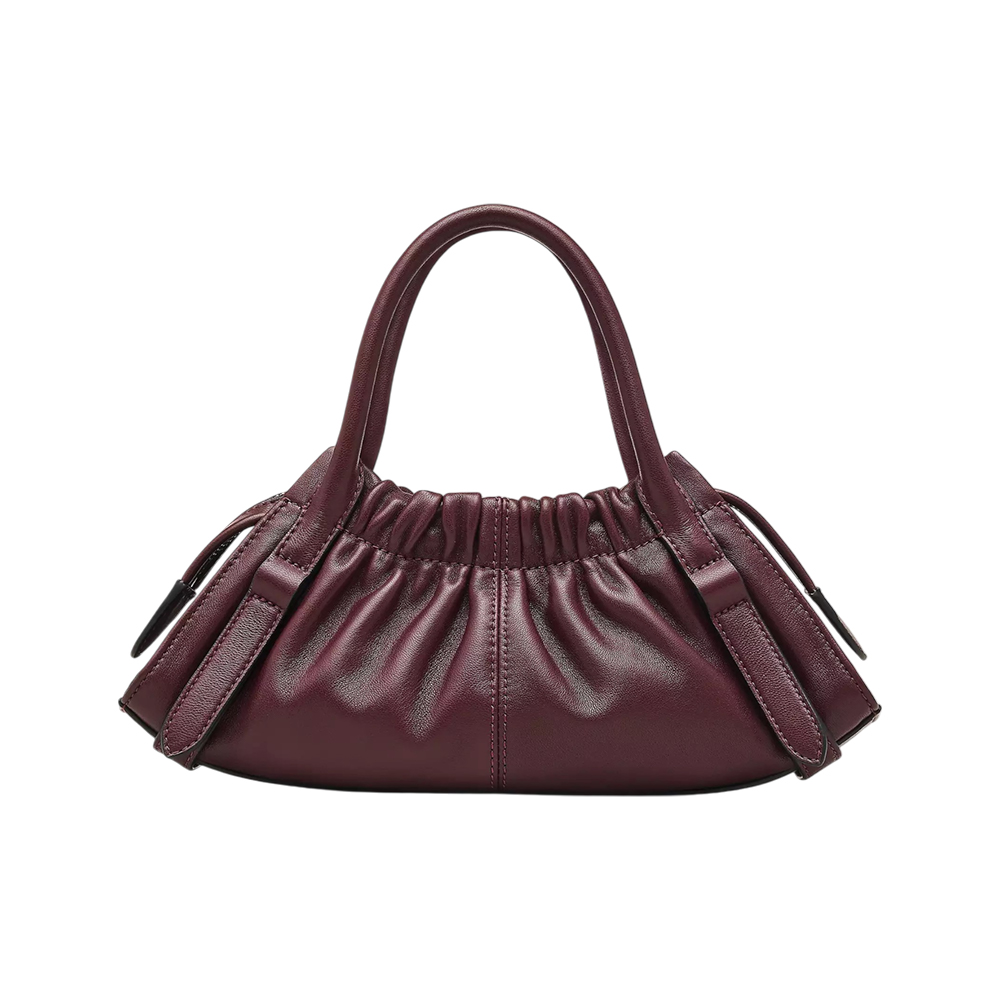 Marc Jacobs The Cristina Small Satchel Crossbody Bag Dark Plum