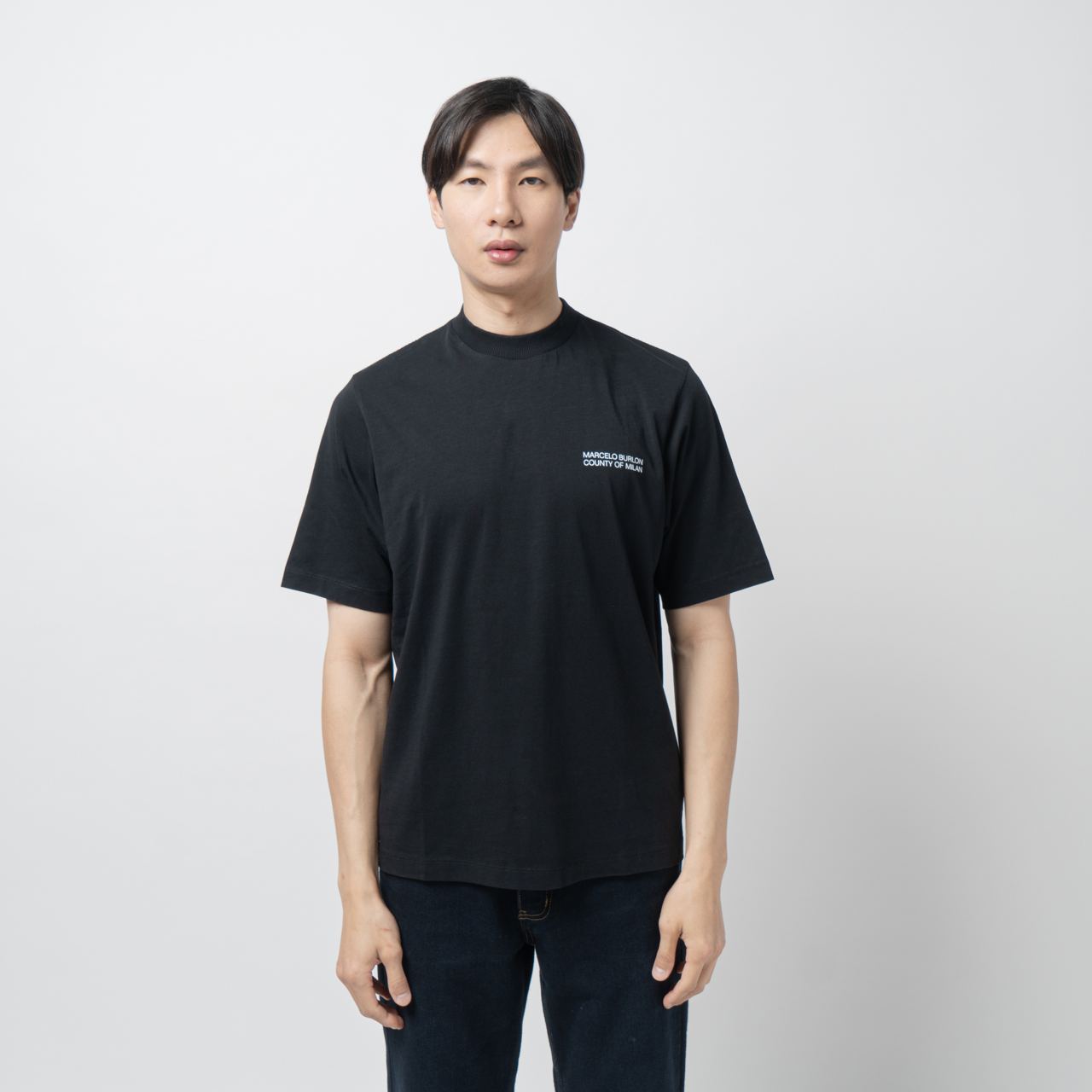 Marcelo Burlon Tempera Cross Backside T-Shirt Black White – voilà.id