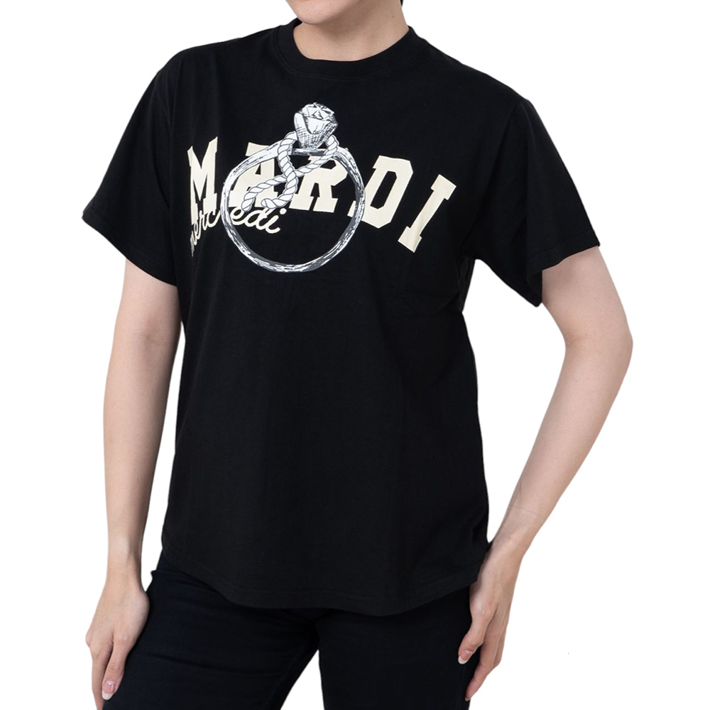 Mardi Mercredi Ring with Rock T-Shirt Grey/White – voilà.id