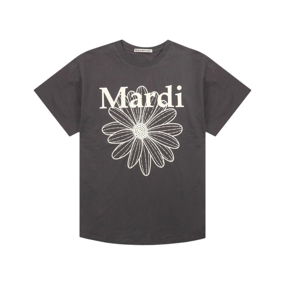 ●Mardi Mercredi● FLOWERMARDI T + SHORTS/White Navy SET UP Mardi Mercredi Flower T-Shirt Charcoal Ivory – voilà.id