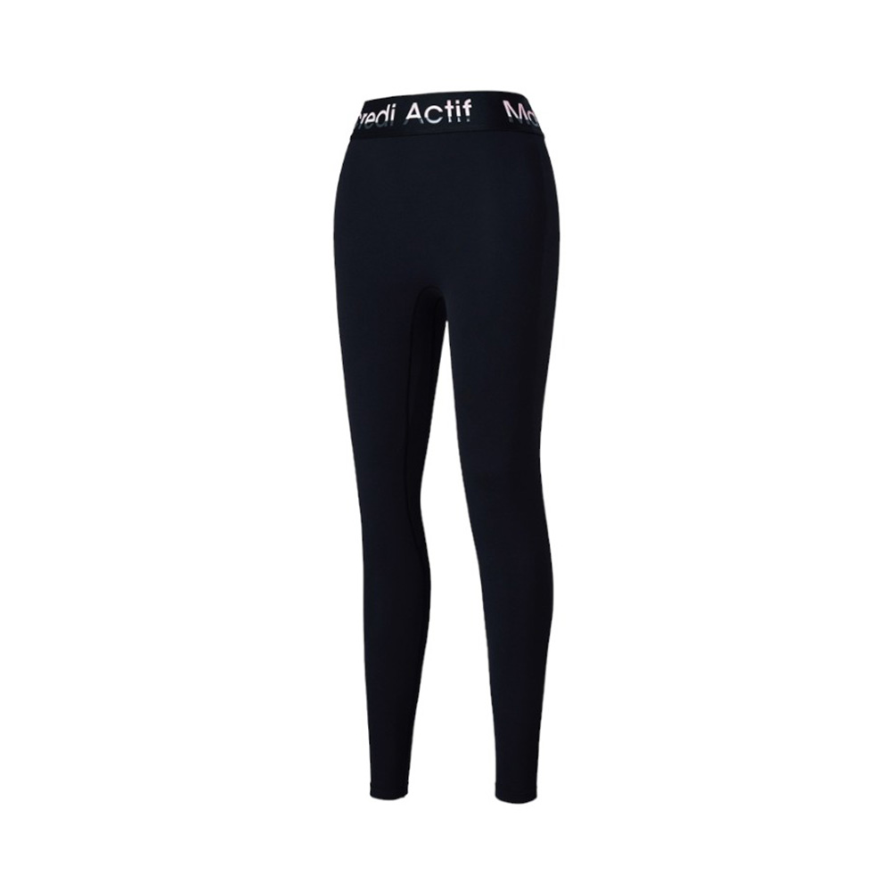 ●Mardi Mercredi●COMFORT full leggings flower_BLACK IVORY MARDI MERCREDI