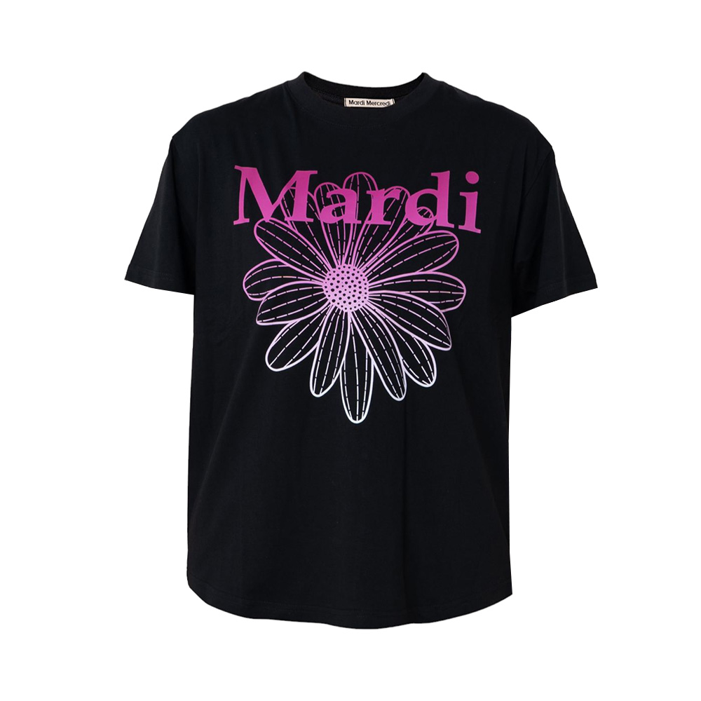 Tシャツ・カットソー Mardi Mercredi MARDIxNARDIS ROSE RINGER TSHIRT T-FIT 4BFT423 Mardi Mercredi Gradation Flower T-Shirt White/Pink – voilà.id