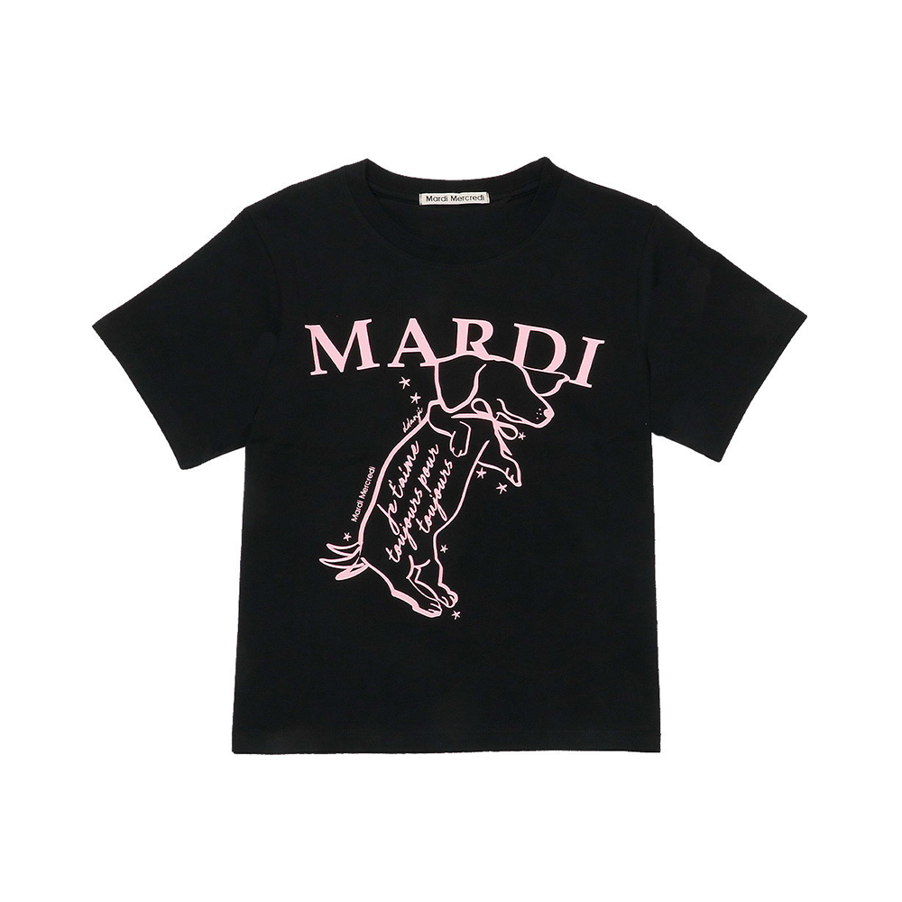 Mardi Mercredi Ddanji Swing The Tail Slim T-Shirt Oatmeal