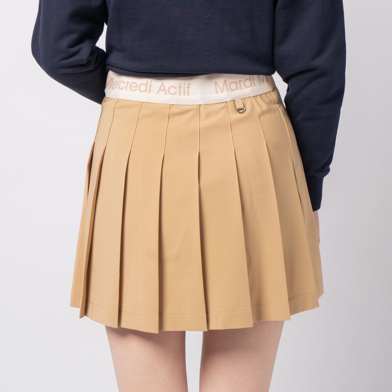 ★MARDI MERCREDI★WOOL PLEATS MINI SKIRT★大人気★ WOOL PLEATS MINI SKIRT_BROWN - MARDI MERCREDI