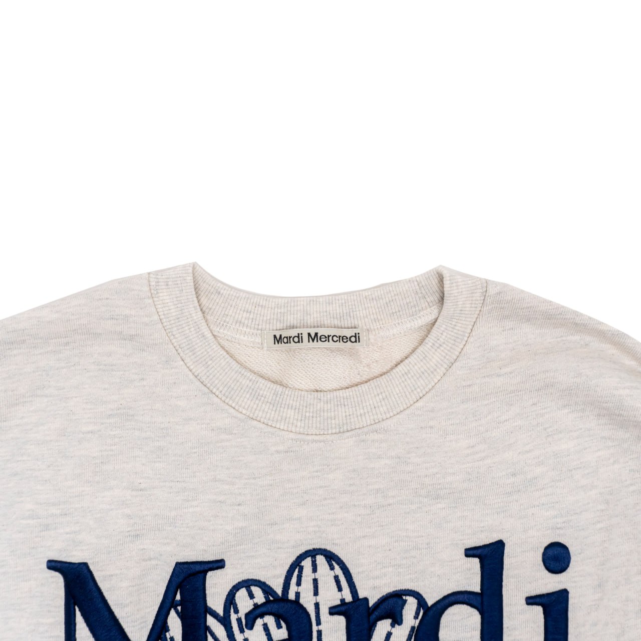 Mardi Mercrediマルディ SWEATSHIRT NAVY CREAM Mardi Mercredi Flower Mardi Sweatshirt (Navy Cream) – The Factory KL
