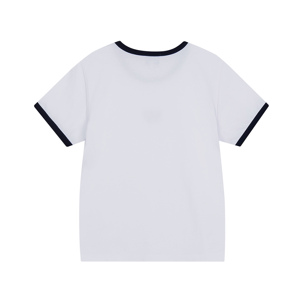 Marithé François Girbaud W Classic Logo Ringer T-Shirt Navy