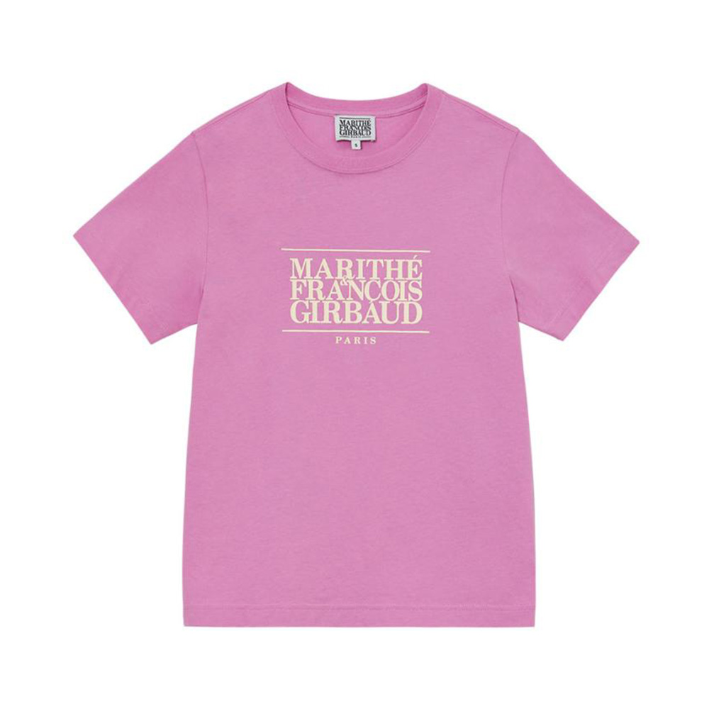 Marithé François Girbaud W Classic Logo T-Shirt Pink – voilà.id