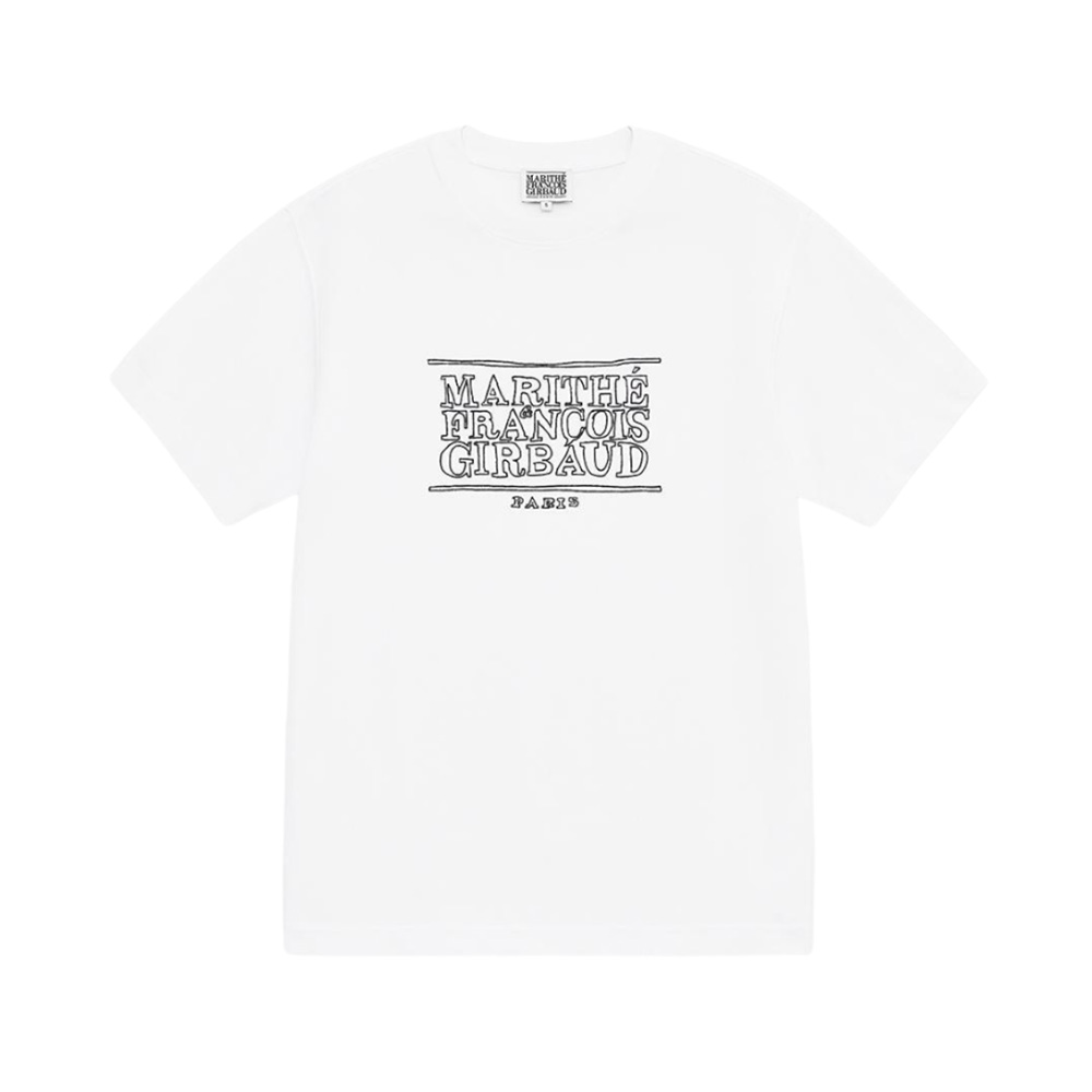 Marithé François Girbaud Doodle Classic Logo T-Shirt White