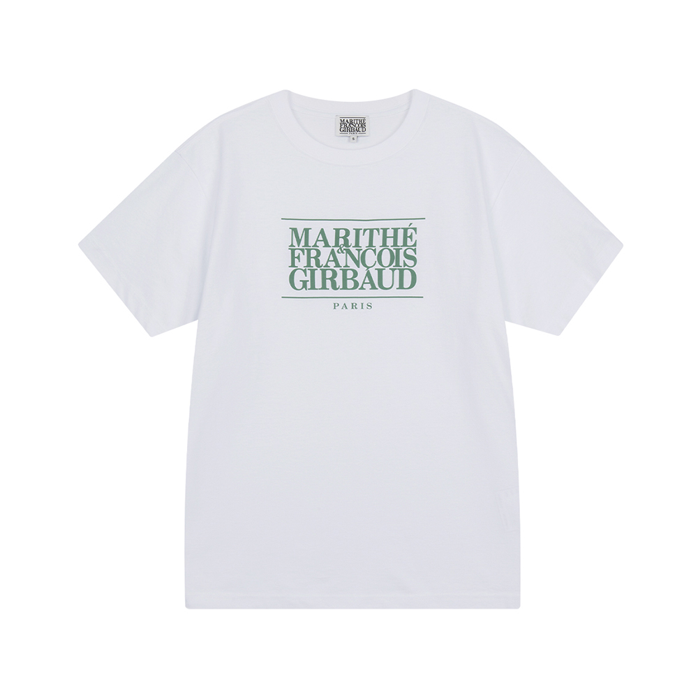 Tシャツ・カットソー Marithe + Francois Girbaud CLASSIC LOGO STAMP TEE white $_12.JPG?set_id=880000500F
